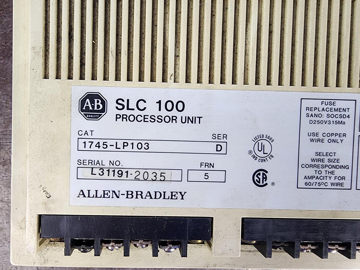 Used Allen-Bradley 1745-LP103 SLC 100 Processor Unit