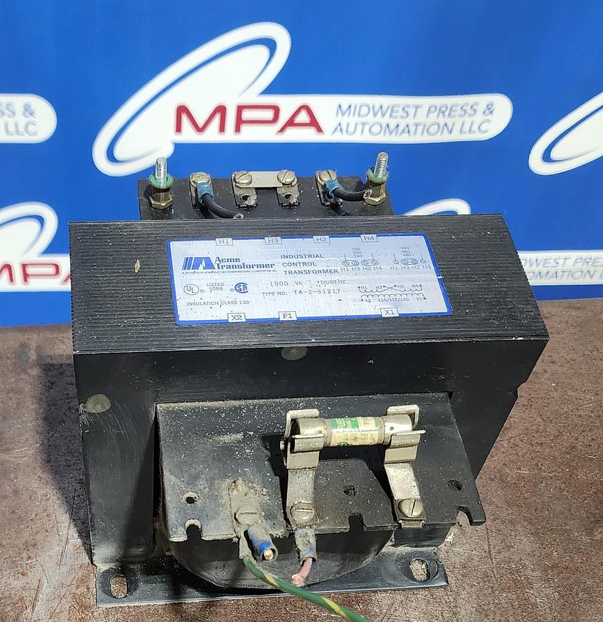 Used Acme Transformer TA-2-81217 1000 VA 50/60Hz Industrial Control Transformer