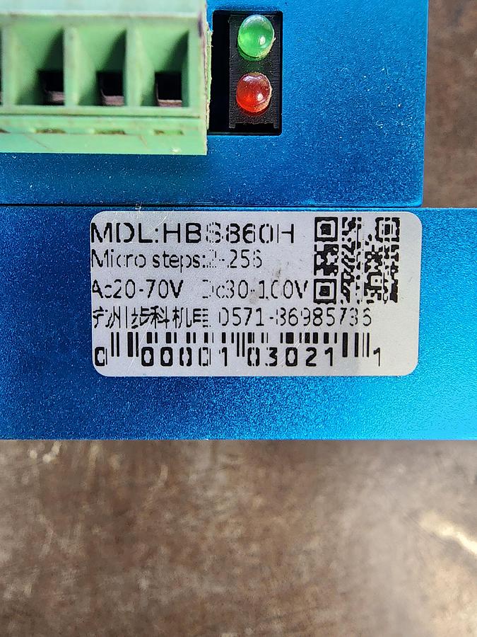 Used HBS860H Closed Loop Servo Motor Driver Hybrid Step Servo Drive with RS232 Port