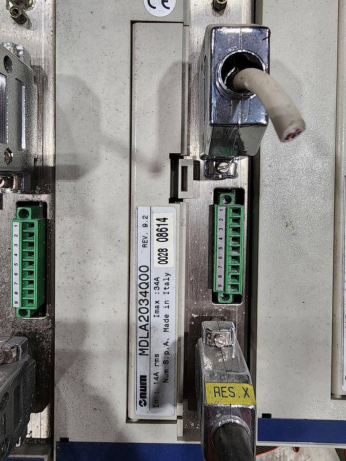 Used NUM MDLA2034Q00 Servo Drive *2 Available / Sold Separately*