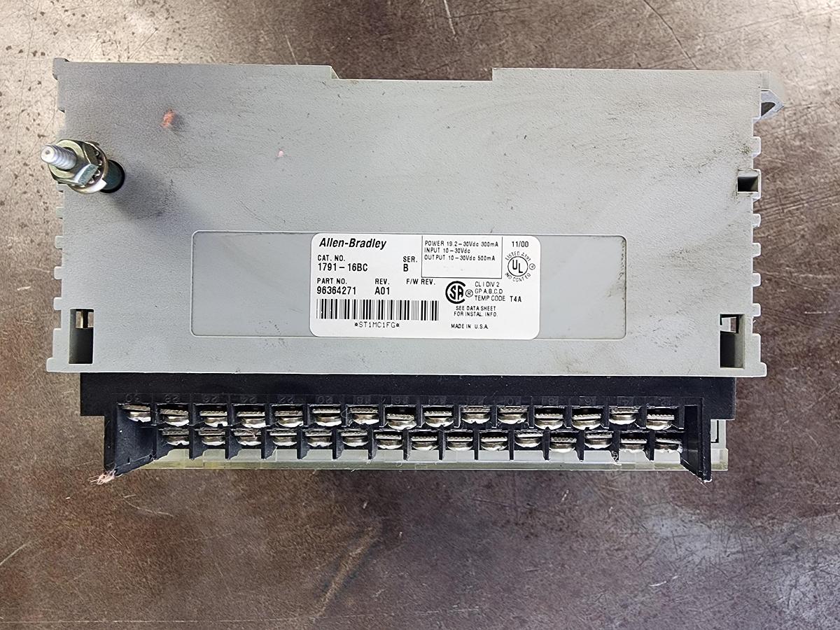 Used Allen-Bradley 1791-16BC 24 VDC IN/OUT I/O Module