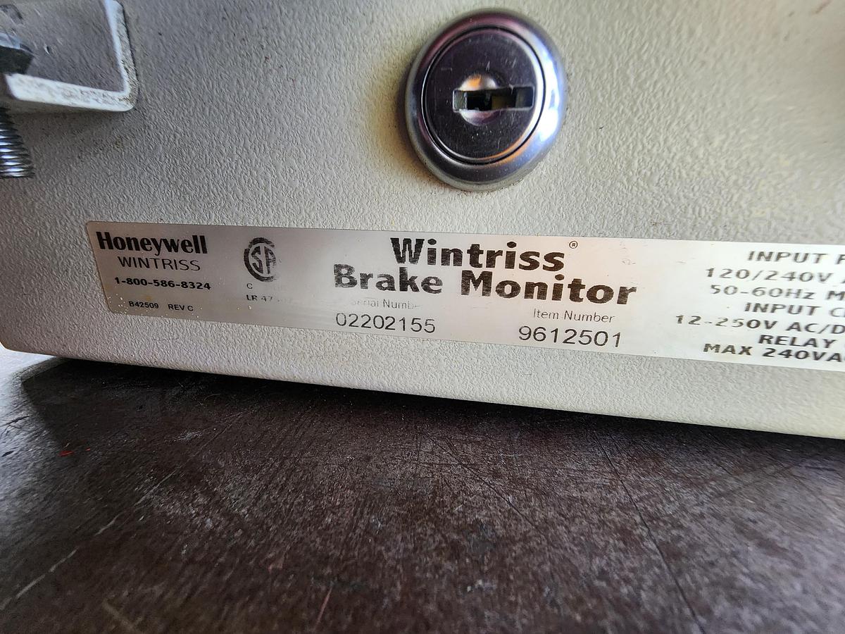 Used Wintriss 9612501 D43179 Brake Monitor *TESTED*