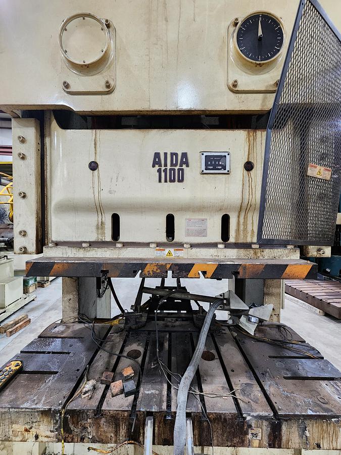 Used 121 TON AIDA MODEL NC2-1100(2)E GAP FRAME PRESS