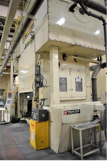 Used 1200 TON MINSTER E2-1200 ECCENTRIC SHAFT STRAIGHT SIDE TRANSFER PRESS