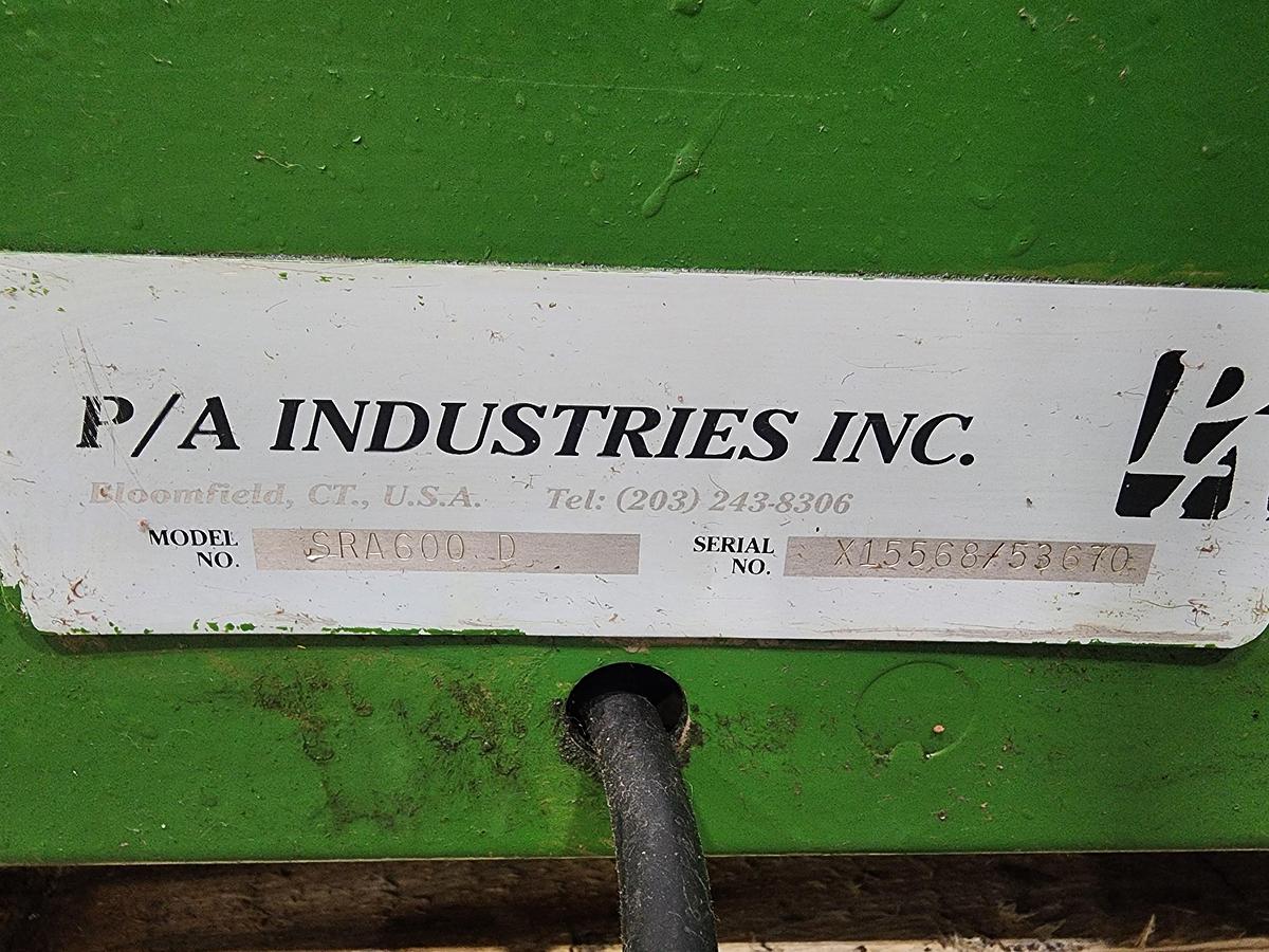 Used P/A INDUSTRIES MODEL SRA600D REWINDER