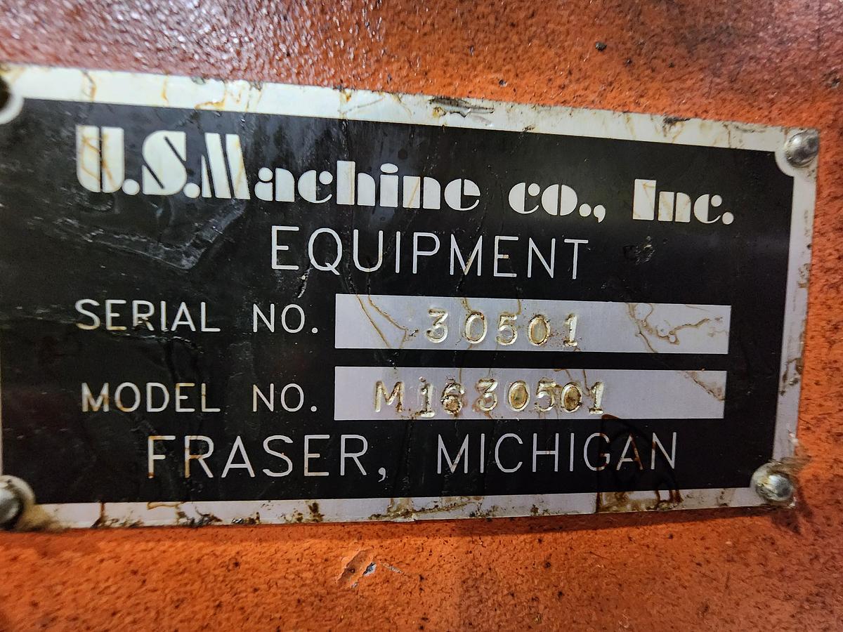 Used 30" x 30,000 LB US MACHINE CRADLE LINE