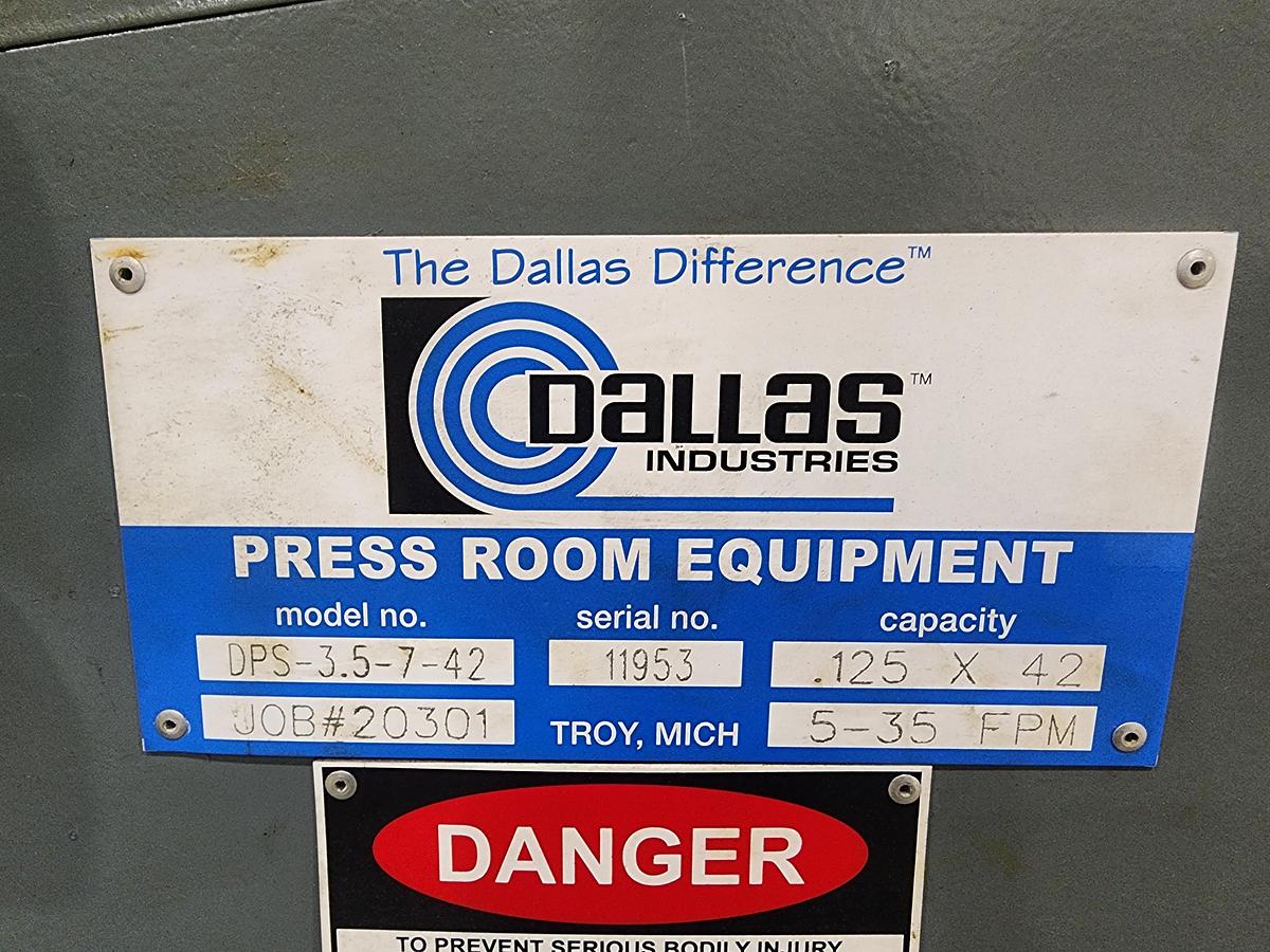 Used 48" x 20,000 LB DALLAS FEED LINE