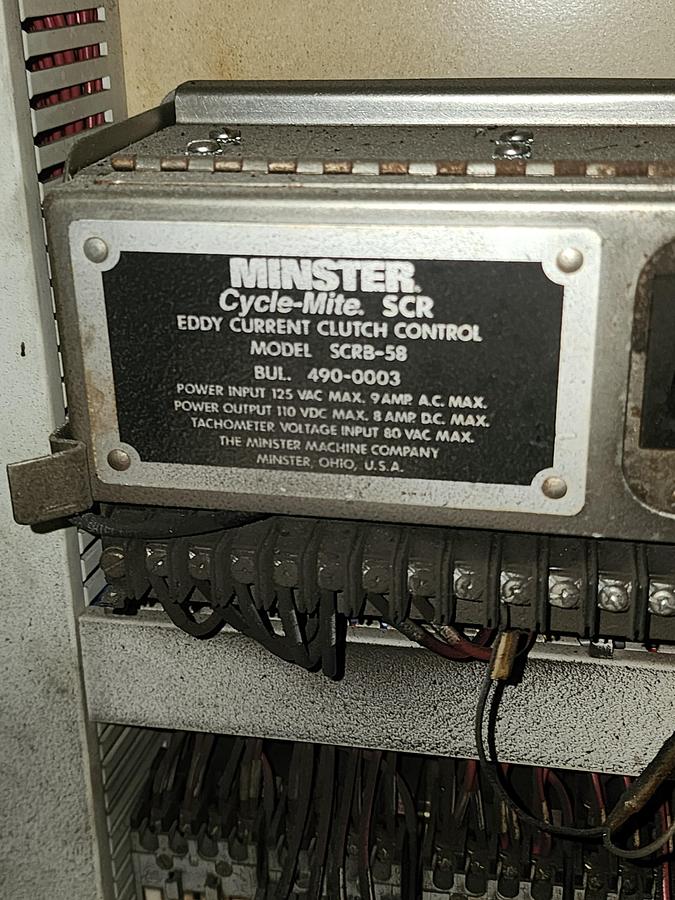 Used MINSTER P2H-100 STRAIGHT SIDE PRESS