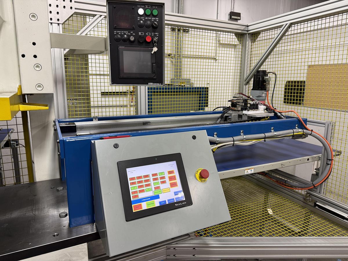 Used 121 TON AIDA MODEL NC1-1100(2) GAP FRAME PRESS