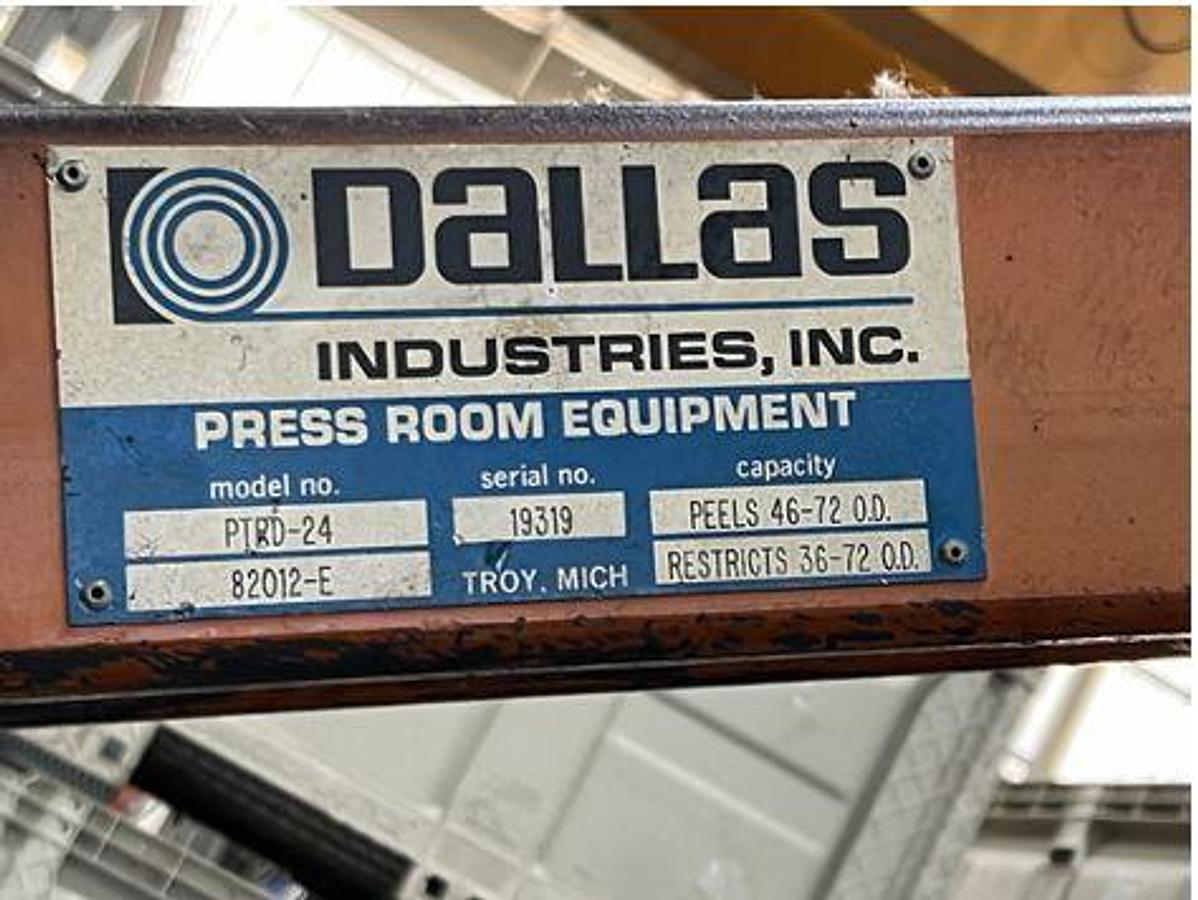 Used 20,000 LB x 24" x 1.65" DALLAS SERVO FEED LINE