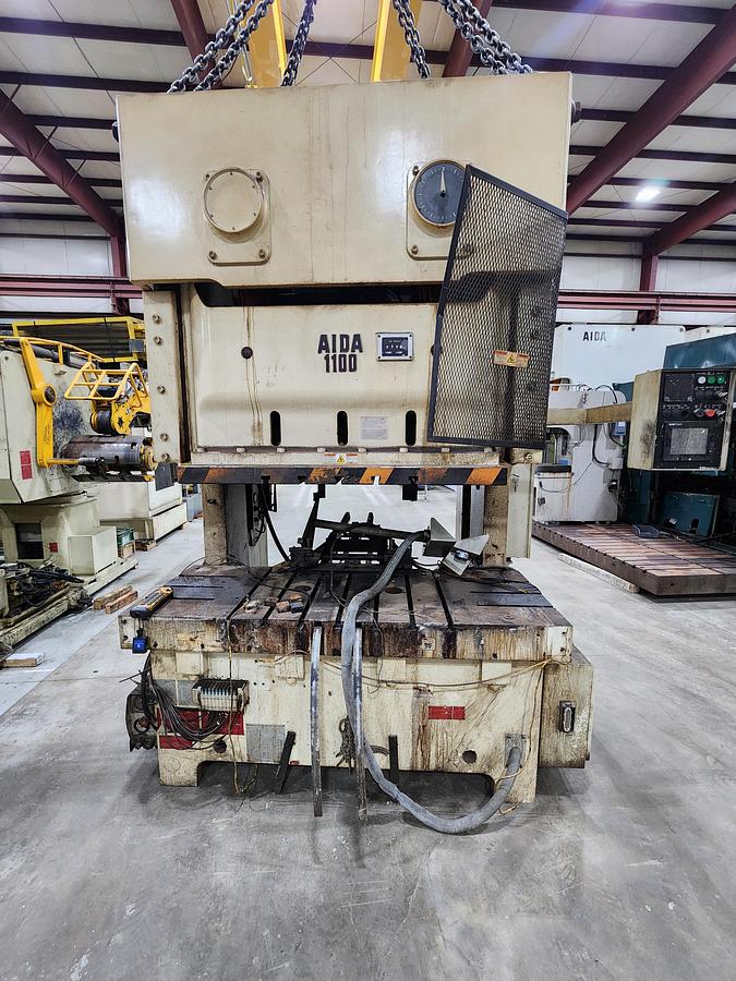 Used 121 TON AIDA MODEL NC2-1100(2)E GAP FRAME PRESS