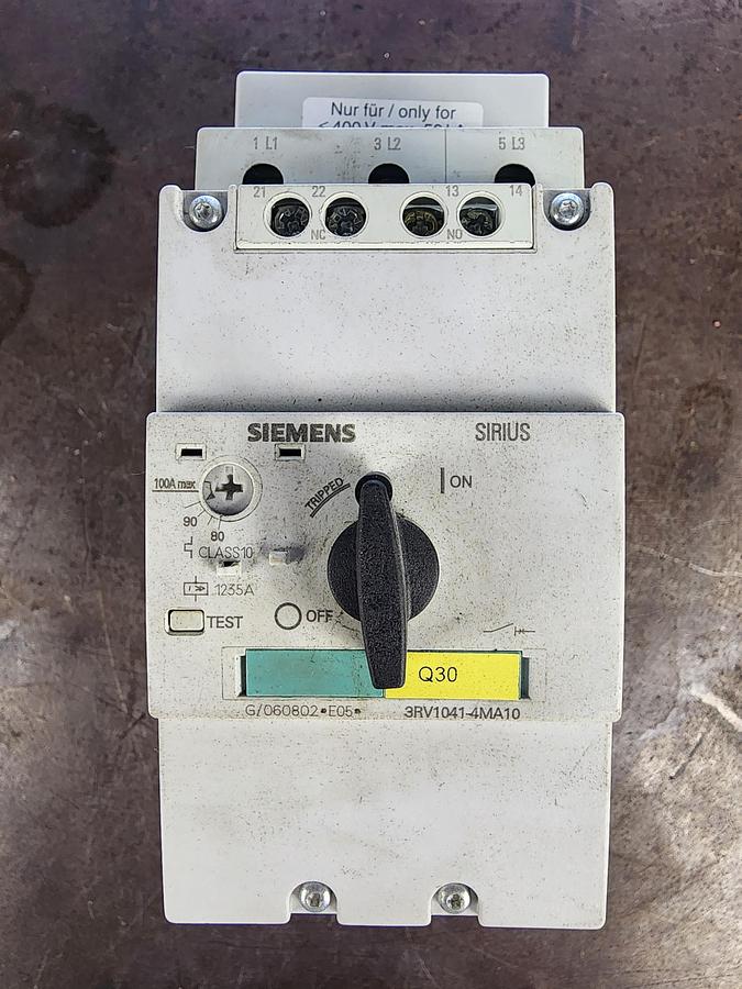 Used Siemens 3RV1041-4MA10 Circuit Breaker