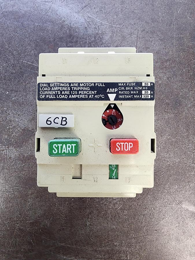 Used Klockner-Moeller PKZMO-1.6-NA Manual Motor Starter