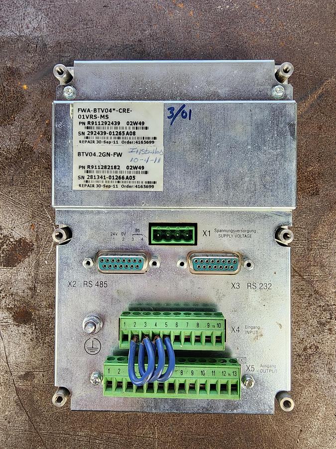 Used Rexroth FWA-BTV04*-CRE-01VRS-MS System 200 BTV04 / R911282182 *PARTS ONLY*