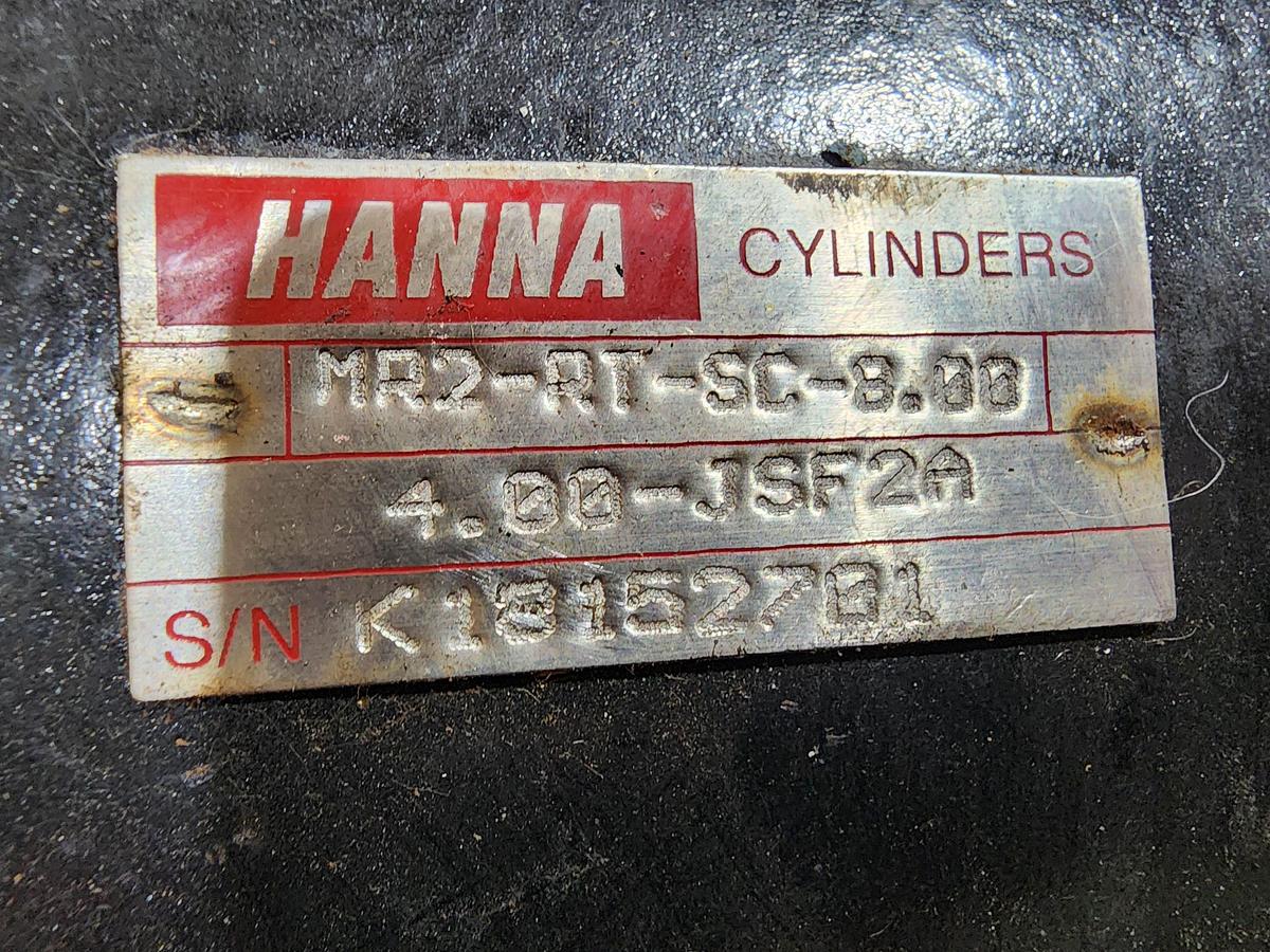 Used Hanna Cylinders MR2-RT-SC-8.00-4.00-JSF2A Minster Reel Drawback Cylinder