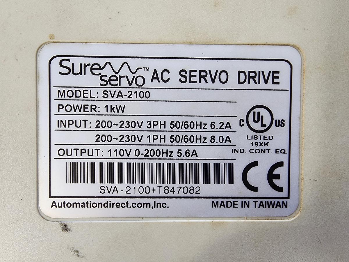 Used Automation Direct SVA-2100 1 KW Sure Servo AC Servo Drive