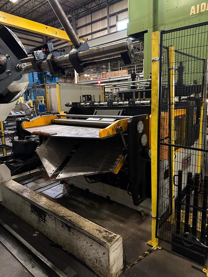 Used 2012 AIDA TMX-S2-1200 STRAIGHT SIDE PRESS w/COILTECH FEED LINE