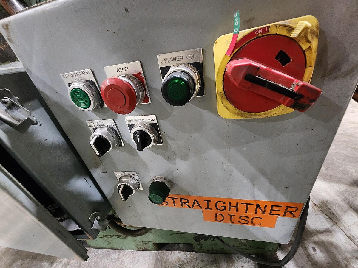 Used 24" WIDE x 20,000 LB MECON CRADLE STRAIGHTENER