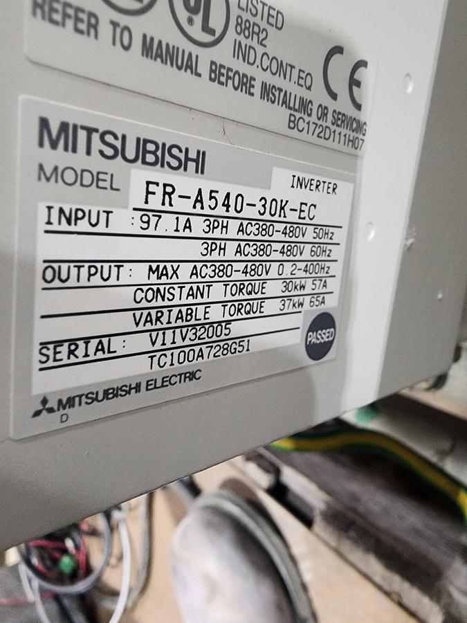 Used Mitsubishi FR-A540-30K-EC A500 AC Inverter Drive