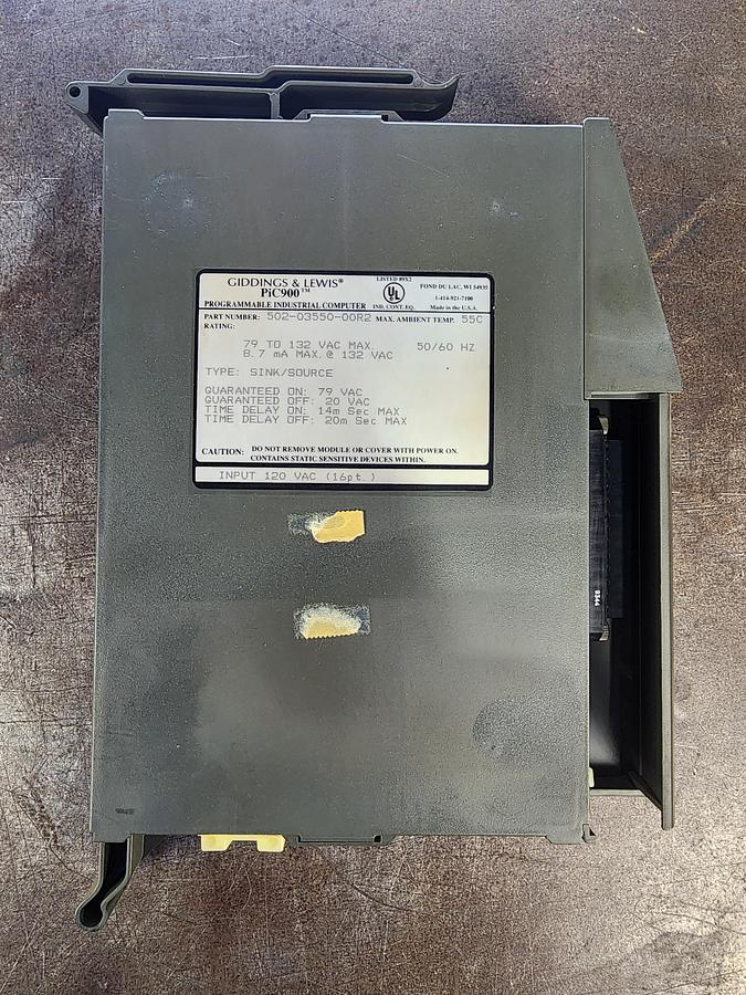 Used Giddings and Lewis 502-03550-00R2 PiC900 Input Module