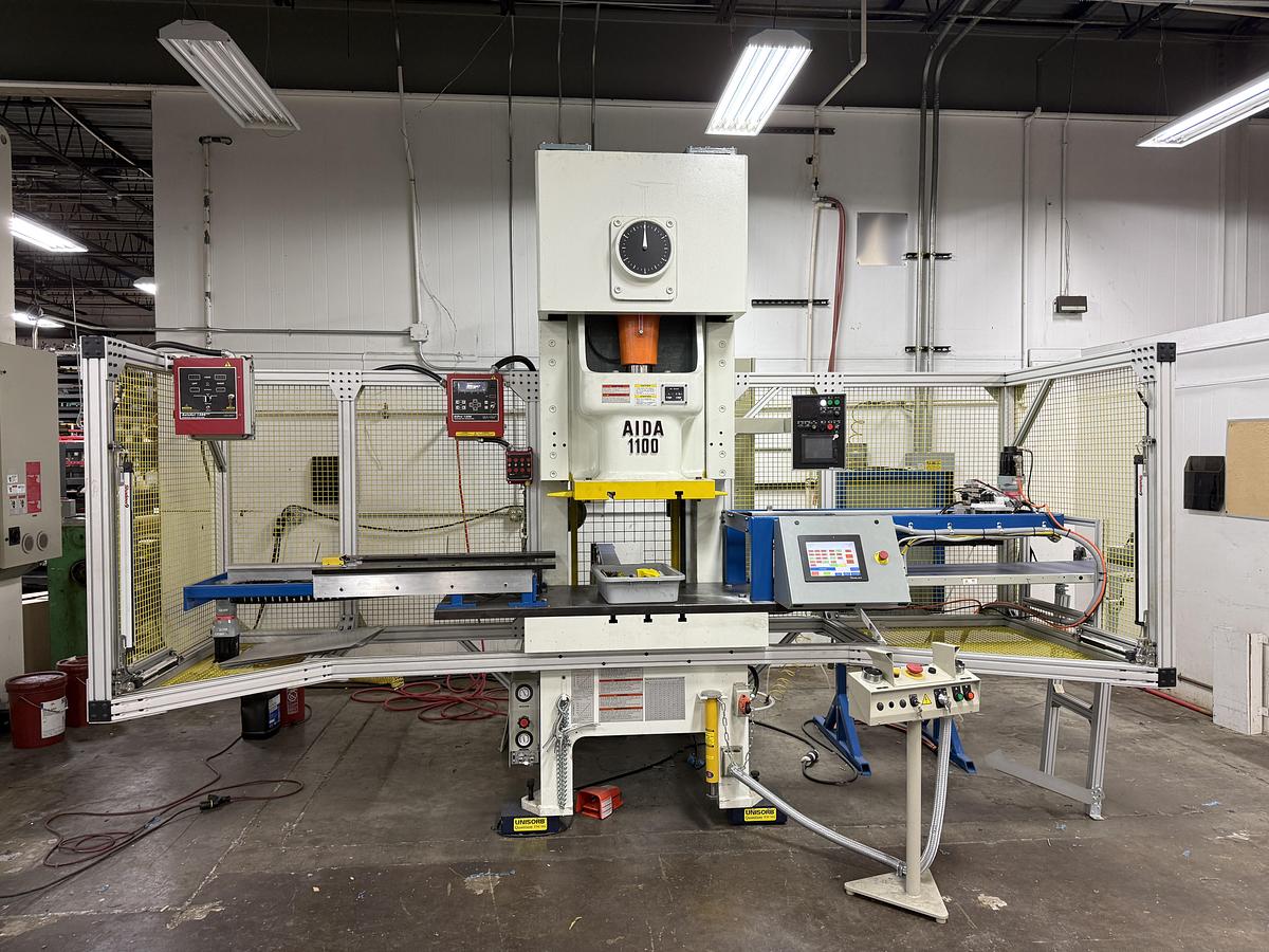 Used 121 TON AIDA MODEL NC1-1100(2) GAP FRAME PRESS