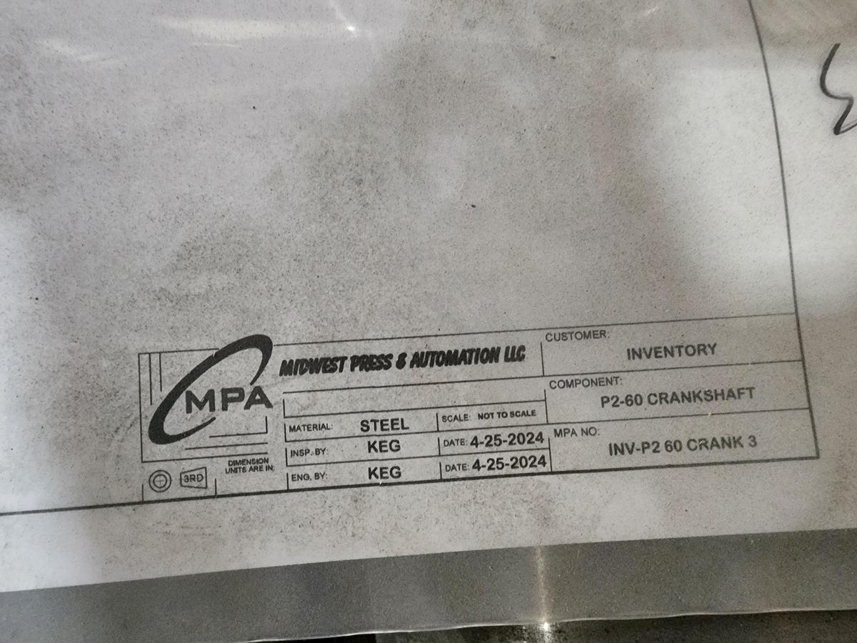 Minster P2-60 2" Stroke Crankshaft