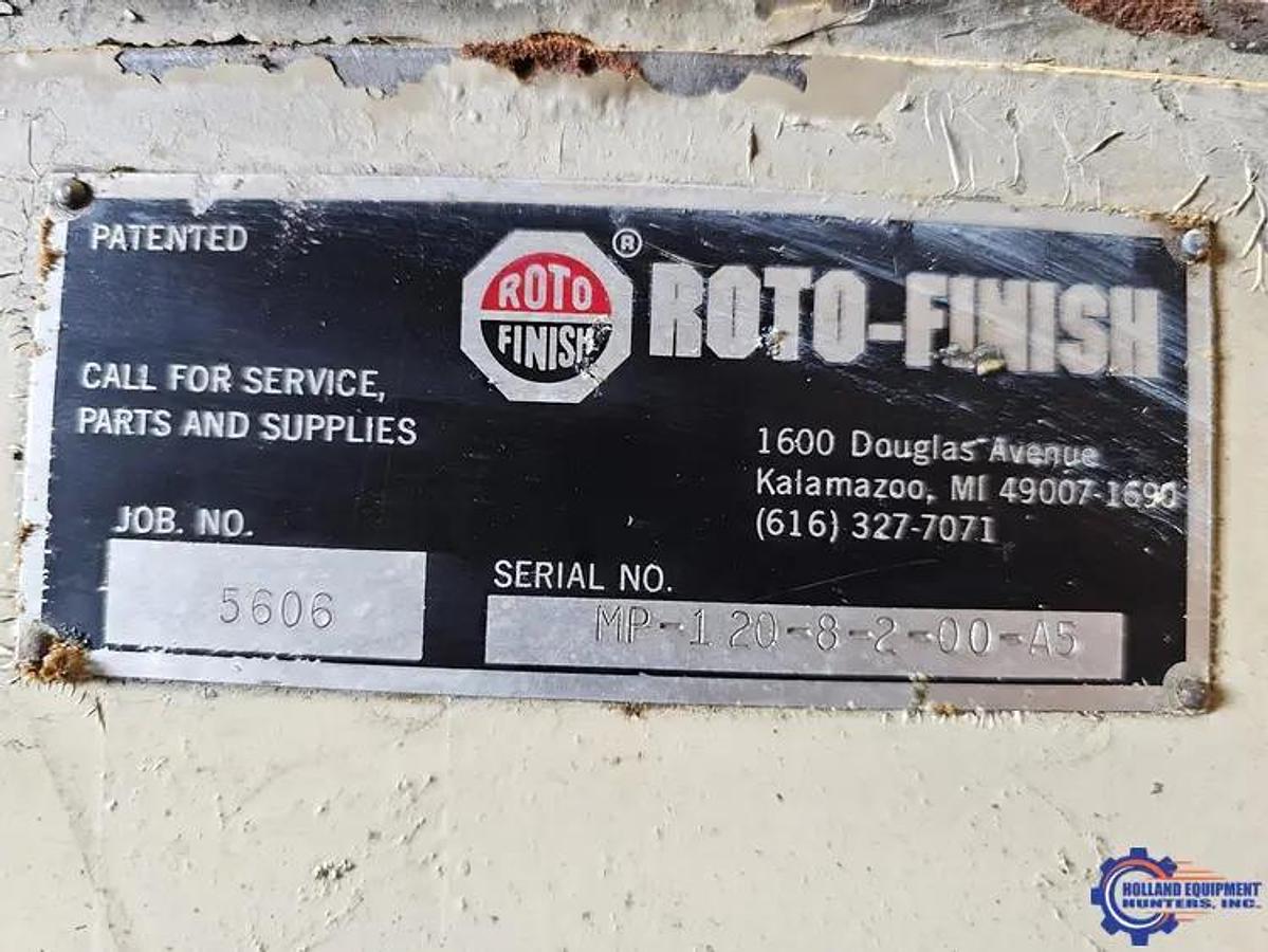 Used 2000 ROTO FINISH 15 CU FT MULTI PASS VIBRATORY BOWL FINISHING MACHINE