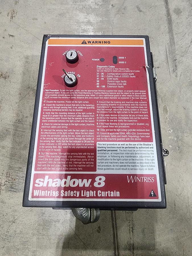 Used Wintriss Shadow 8 9685501 Control 