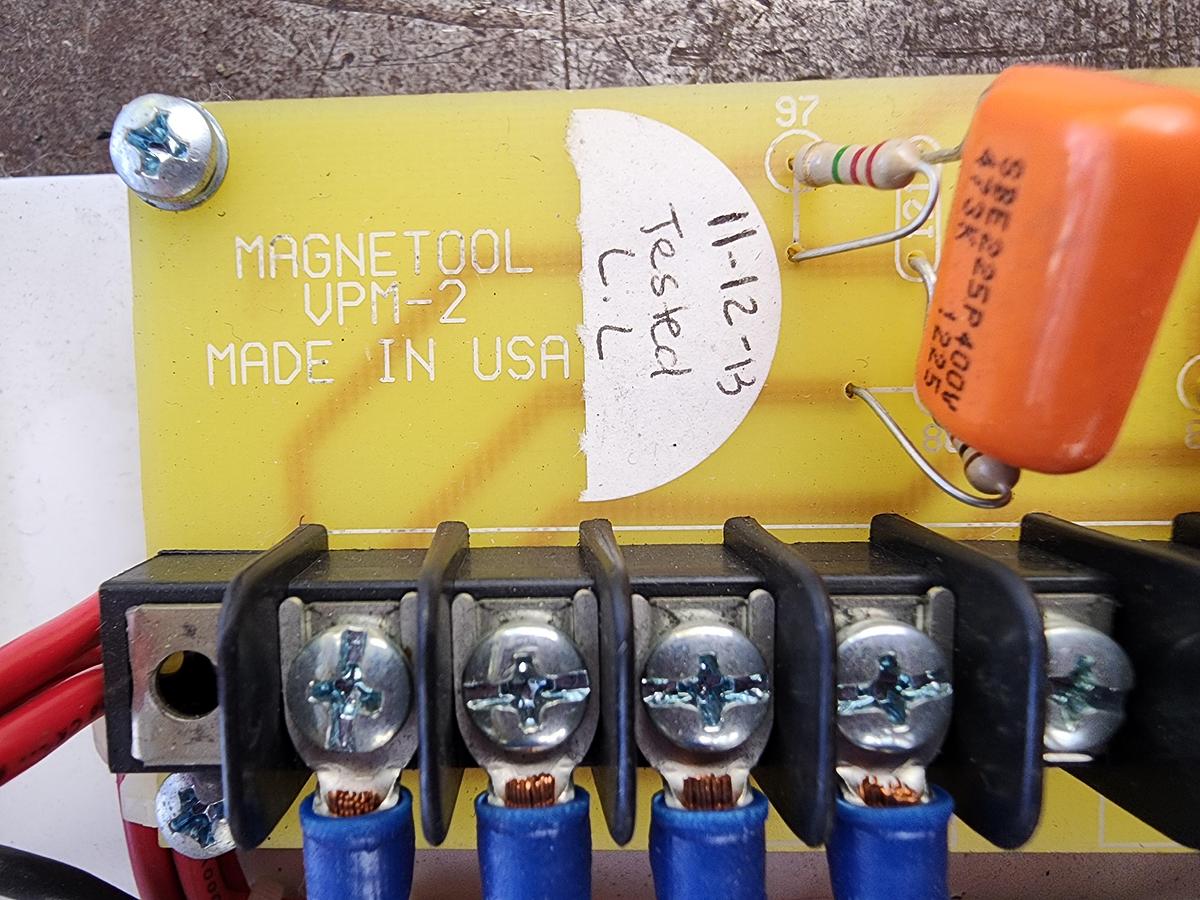 Used Magnetool Model: AU-110-200SP Electromagnet Control 240/480 VAC 110 VDC 200 W