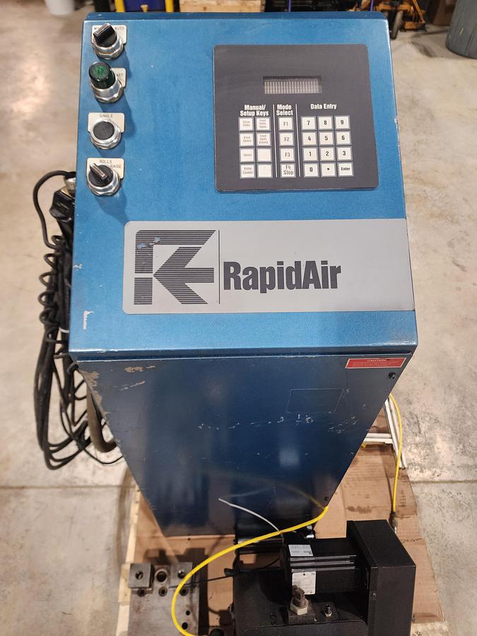 Used Rapid-Air Model:106D 6" Feeder with Control and LSP Lube Sprayer