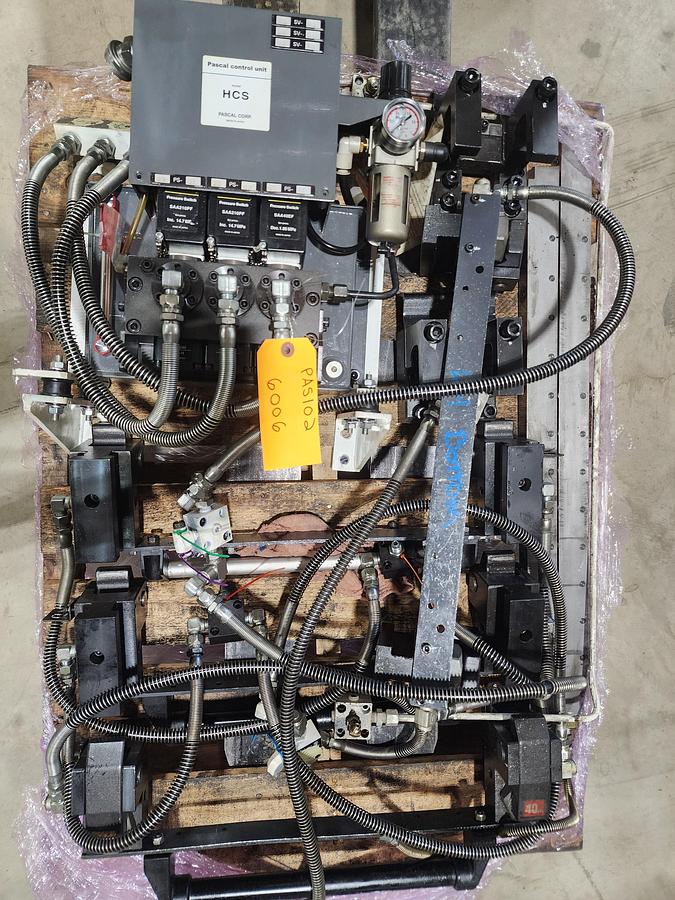 Used Pascal Corp. Model: HCS Control Unit / SAA210PF Pressure Switches / Die Clamps