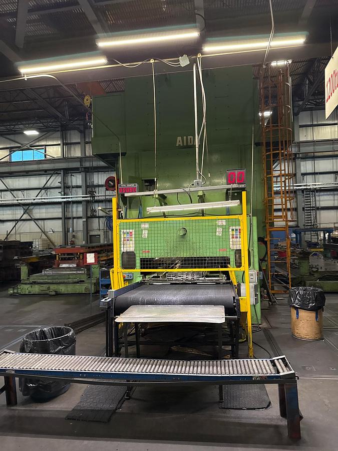 Used 2012 AIDA TMX-S2-1200 STRAIGHT SIDE PRESS w/COILTECH FEED LINE