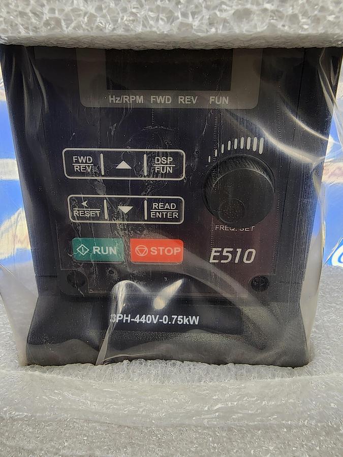 Teco Westinghouse E510-401-H3-U 3 PH-440V-0.75KW 1 HP E510 Variable Frequency Drive