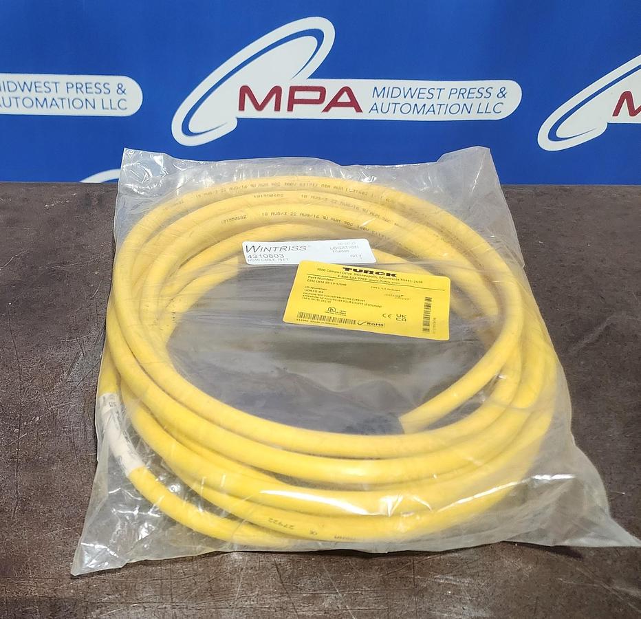 Wintriss 4310803 15 Ft HD19 Cable Turck CSM CKM 19-19-5/S90