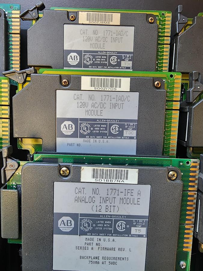 Used Allen-Bradley Bulletin 1771 Modules Lot *Lot of 13 Modules*