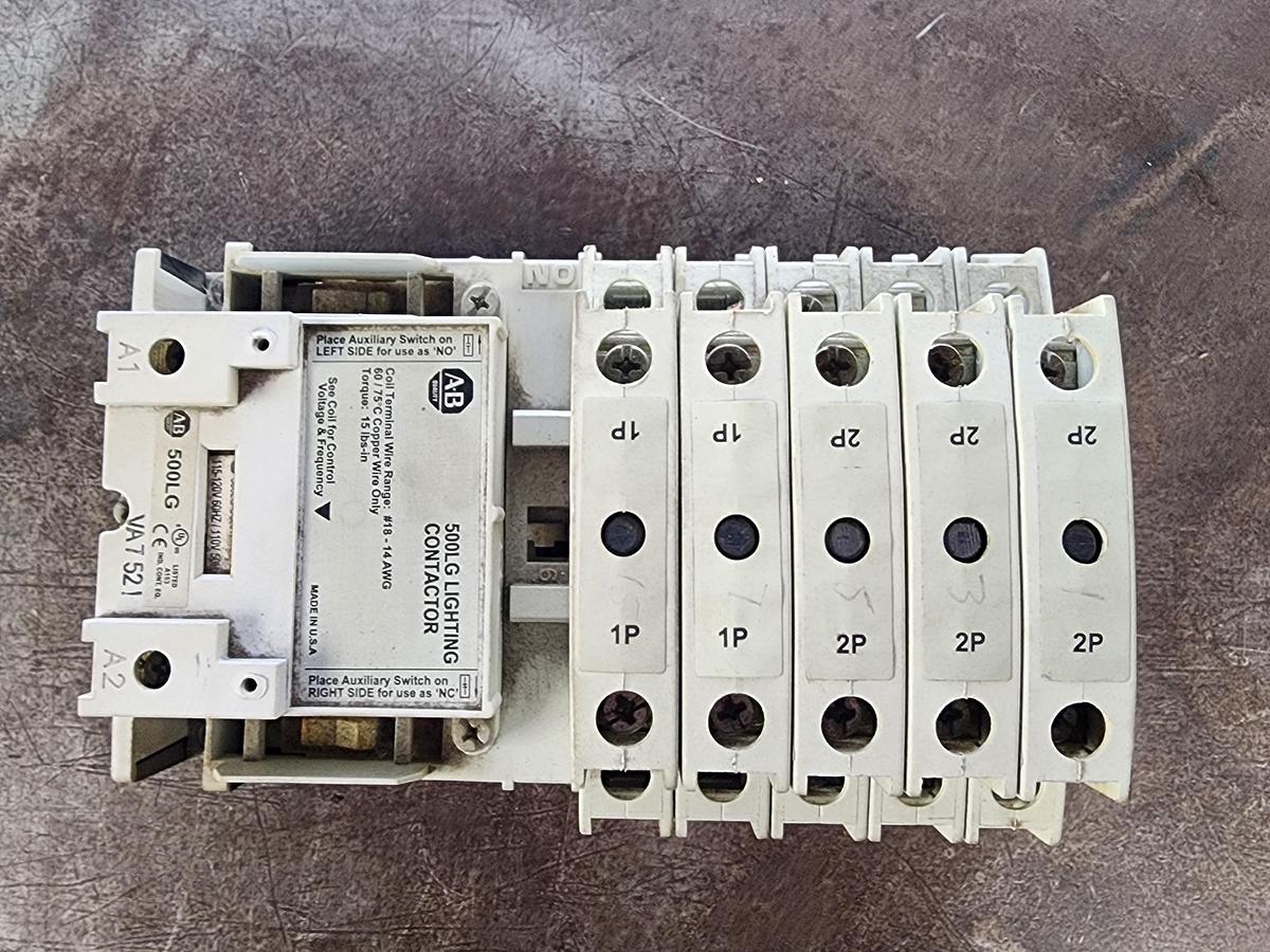 Used Allen-Bradley 500LG-400A1-E Lighting Contactor 500LG-2PCK