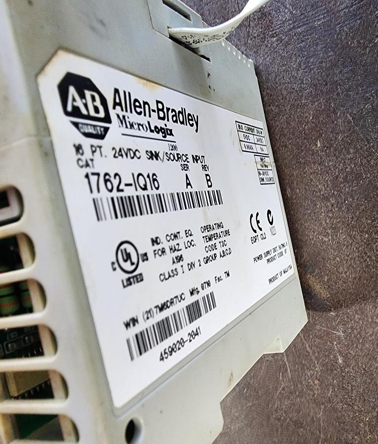 Used Allen-Bradley 1763-L16BWA MicroLogix 1100 / 1762-IQ16
