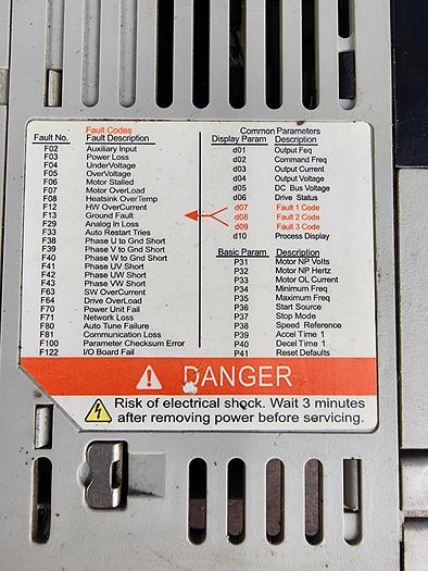 Used Allen-Bradley 22A-D4P0N104 Powerflex 4