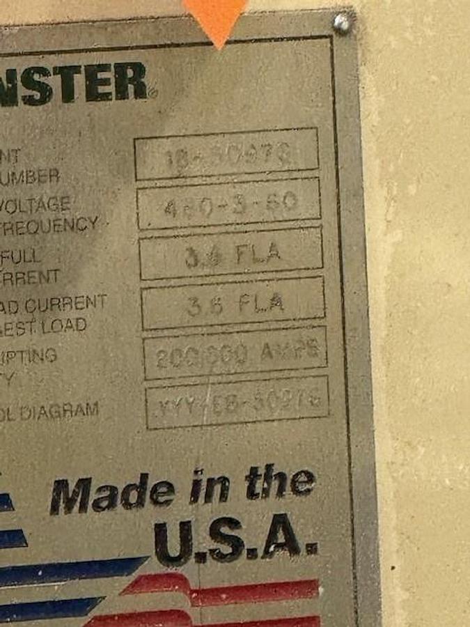Used 14" WIDE MINSTER MODEL MEF4-14S PRESS MOUNT FEEDER