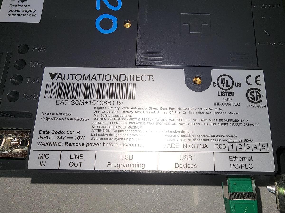 Used 6" WIDE PRF/WADDINGTON PRESS MOUNTED FEEDER