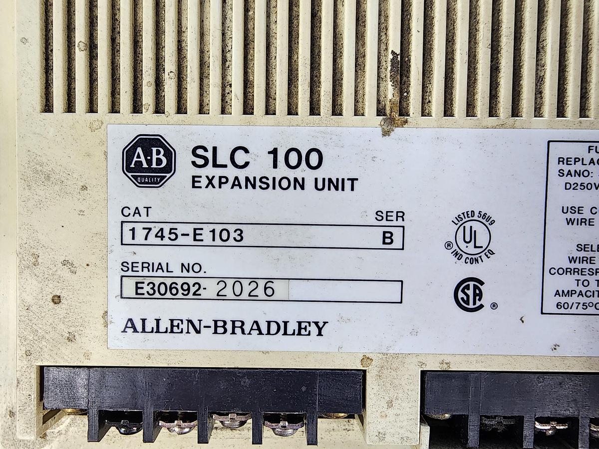 Used Allen-Bradley 1746-E103 SLC 100 Expansion Unit