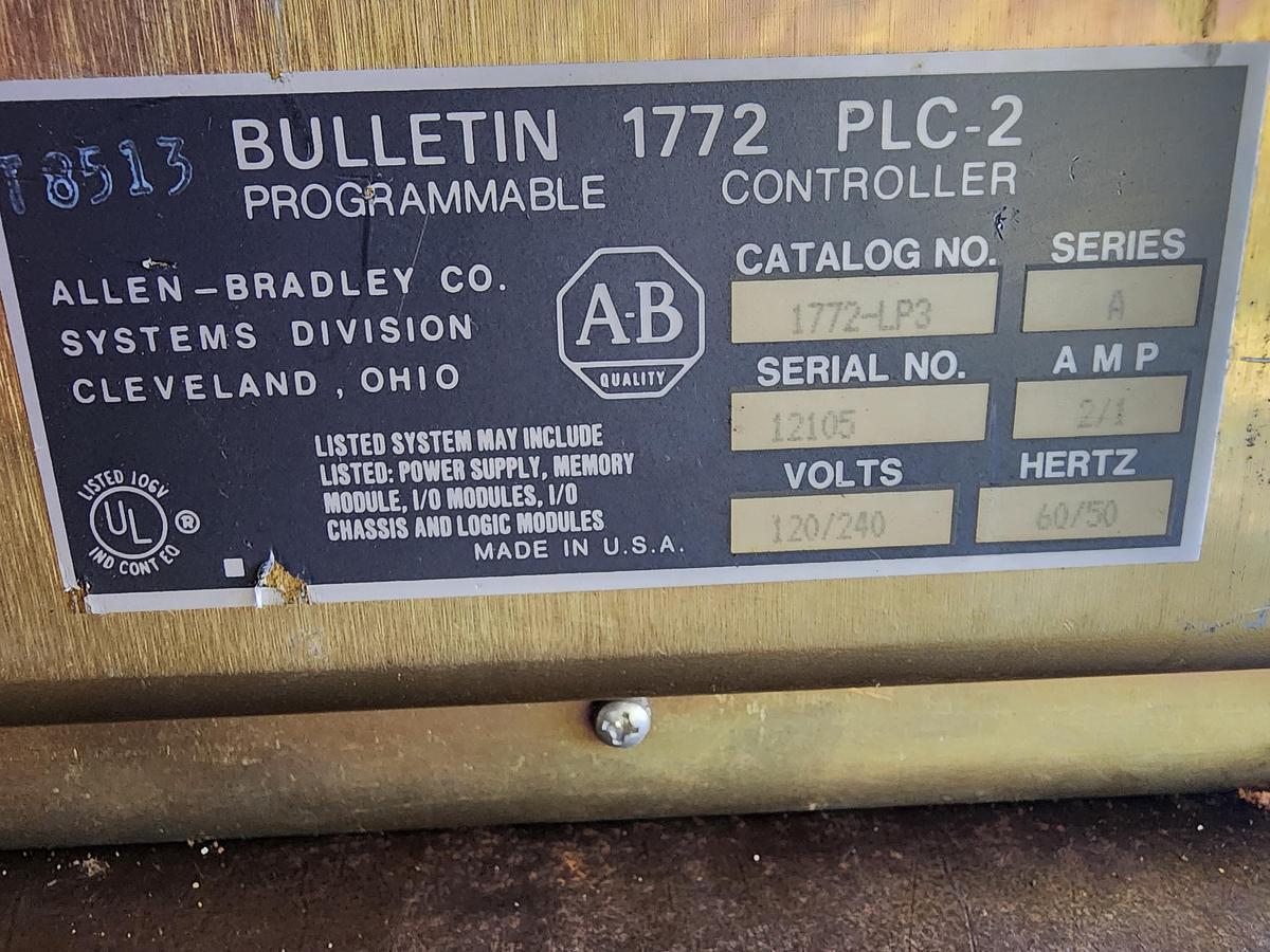 Used Allen-Bradley 1772-LP3 PLC 2/30 Programmable Controller