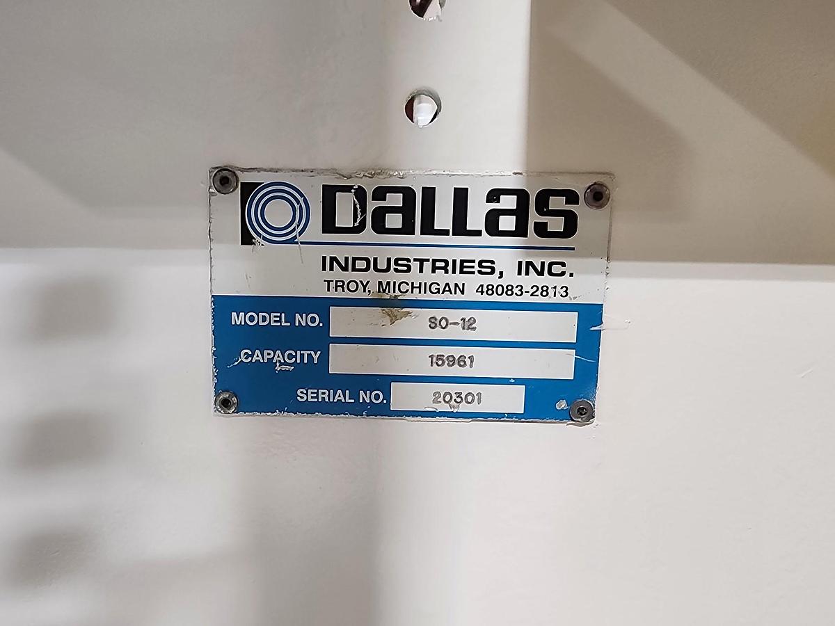 Used 12" DALLAS MODEL DRF-412 CABINET STYLE FEEDER