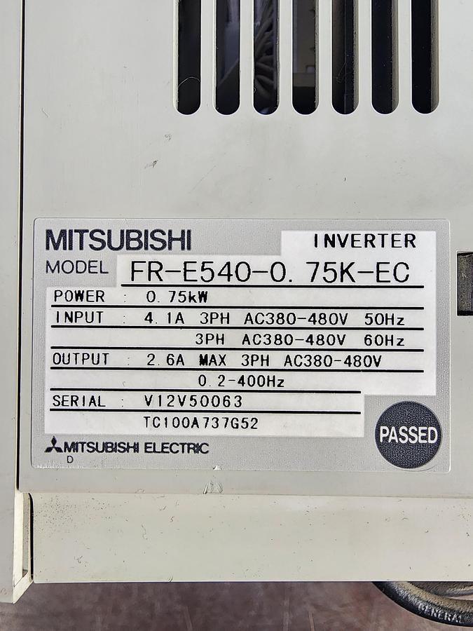 Used Mitsubishi FR-E540-0. 75K-EC E500 Inverter
