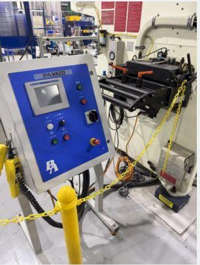 Used 12" x .125" x 4,500 LB P/A INDUSTRIES SERVO COIL FEED LINE