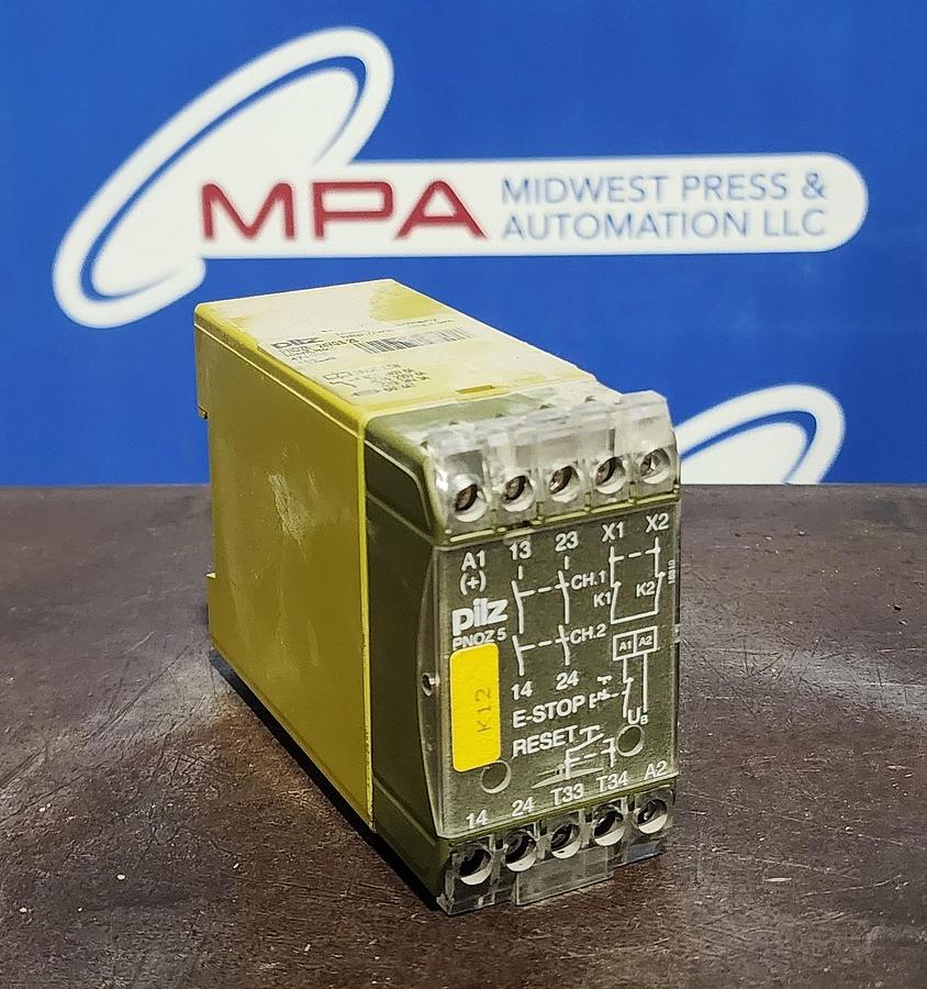 Used Pilz PNOZ5 24VGS2S 24 VDC Safety Relay