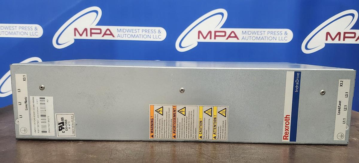 Used Rexroth HNF01.1A-F240-E0051-A-480-NNNN / R911307937 Indradrive Servo Drive