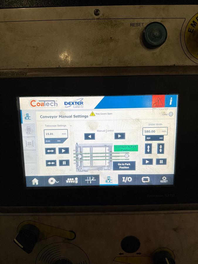 Used 2012 AIDA TMX-S2-1200 STRAIGHT SIDE PRESS w/COILTECH FEED LINE