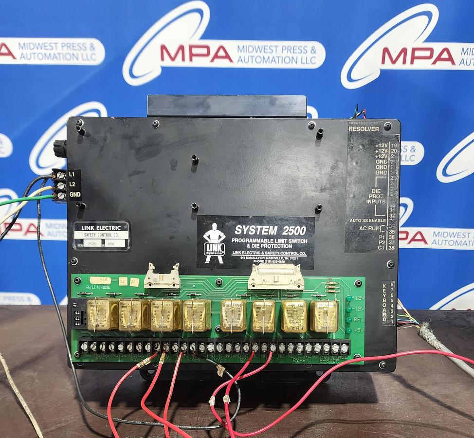 Used Link Electric Model: 2500 System 2500 Programmable Limit Switch & Die Protection