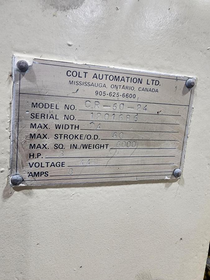 Used 6,000 LB COLT MODEL CR-60-24 COIL REEL
